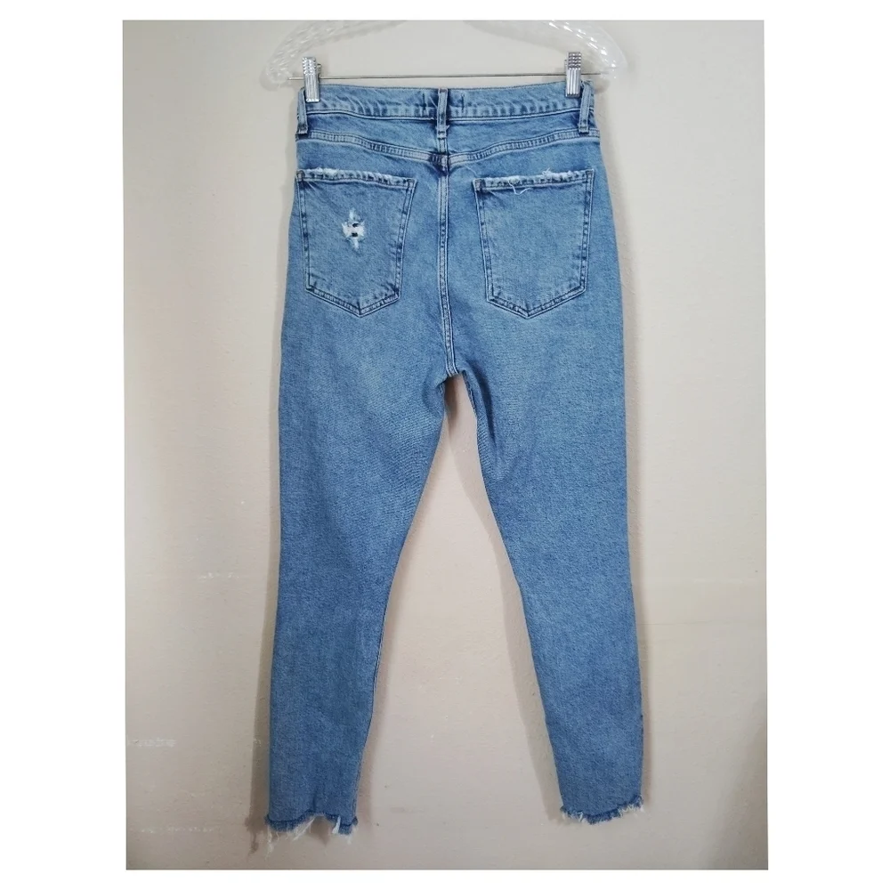 AGOLDE Nico High Rise Slim Fit Jeans in Rooted Size 27